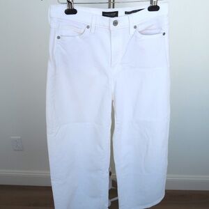 Banana Republic High-Rise Wide-Leg Crop Jeans – White (27S)